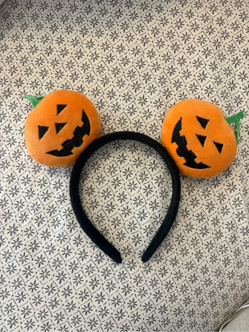 Dogs / Pets Orange Pumpkin Headband - Halloween Jack-O'-Lantern Ears